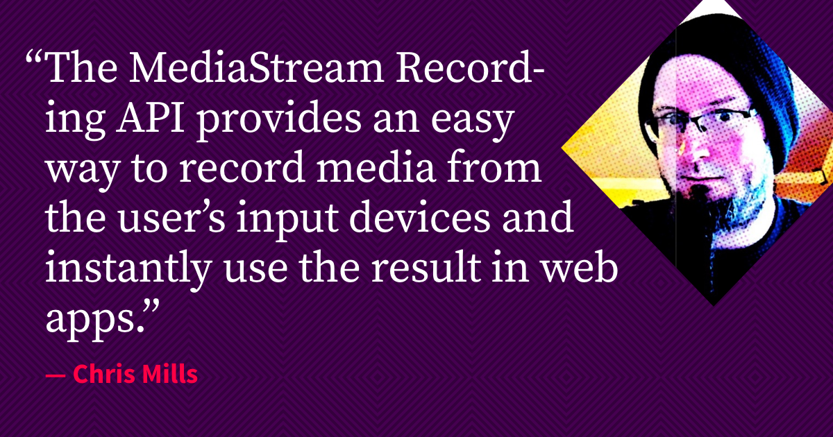 Building a Dictaphone Using Media Recorder and getUserMedia